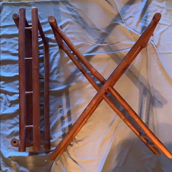 Bamboo breakfast in bed table and stand like new - Picture 2 of 4